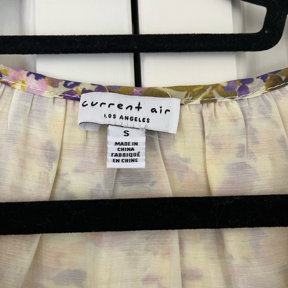 Anthropologie x Current Air floral watercolor print blouse size small romantic - Picture 6 of 17